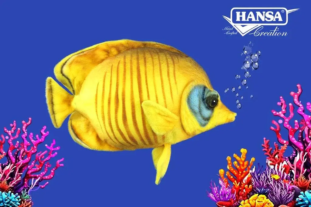 М'яка іграшка Hansa Синьощока риба-метелик Hansa, 27 см - фото 2