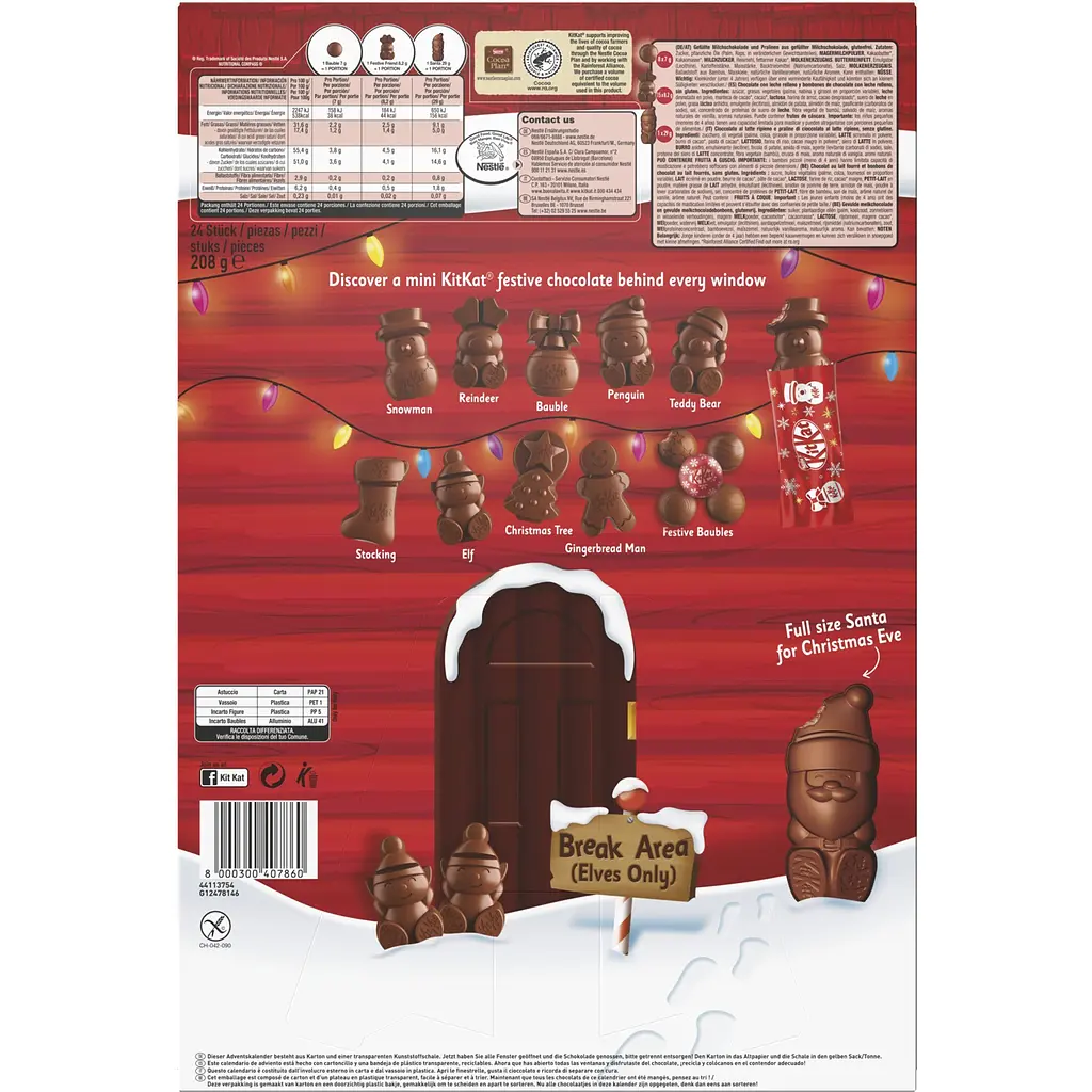 Уценка. Набор конфет KitKat Рождественский календарь 208 г - фото 2