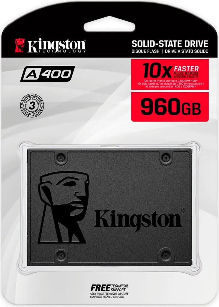 SSD накопичувач Kingston SSDNow A400 960GB (SA400S37/960G) [81574] - фото 4