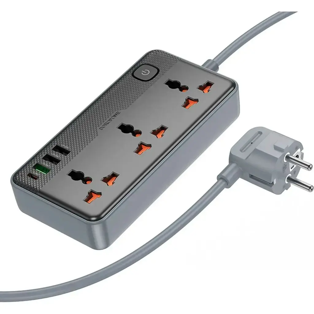 Мережевий фільтр Borofone BAC3A Roy Black [6941991111464] [133993] - фото 4