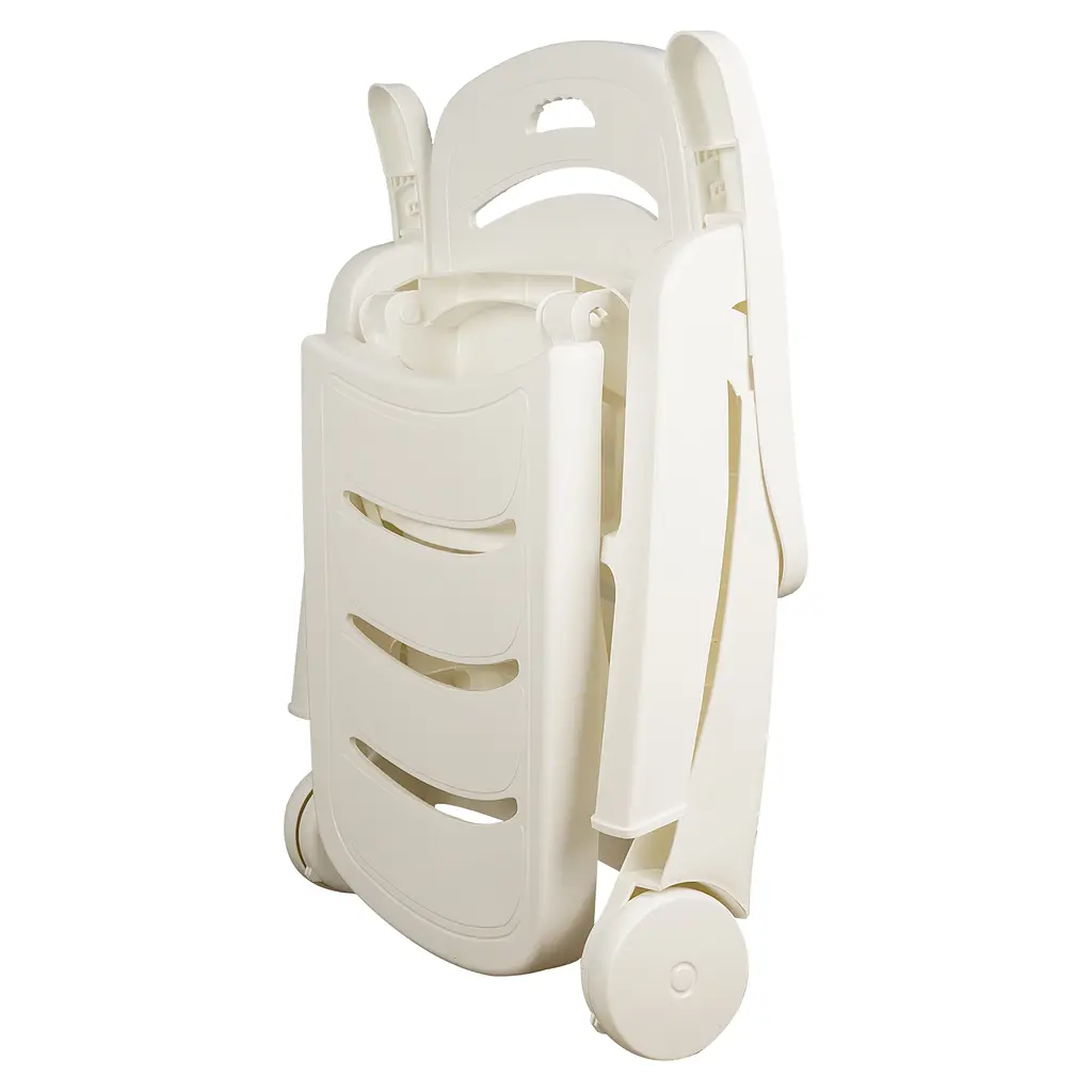 Уценка. Шезлонг складной Market Union 185х75х100 см белый (958725) - фото 4