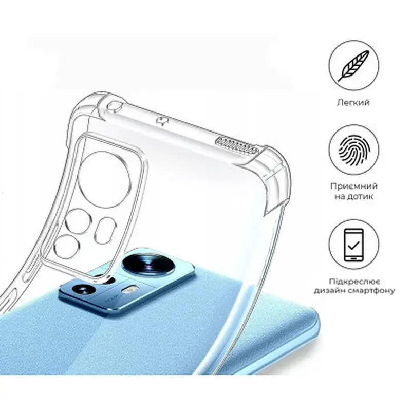 Чохол до мобільного телефона BeCover Anti-Shock Xiaomi Redmi Note 12S Clear (709326) - фото 4
