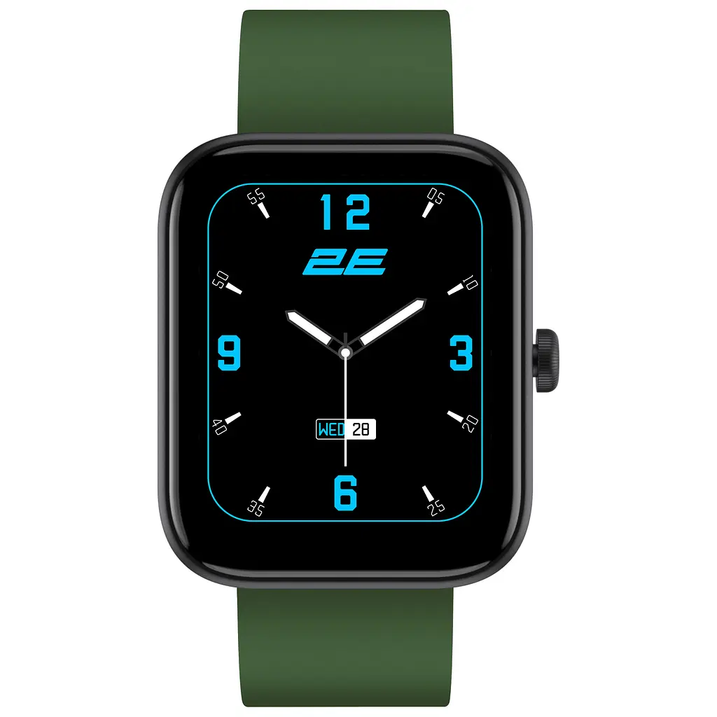 Смарт-годинник 46 mm 2E Alpha SQ Music Edition Black-Green - фото 2