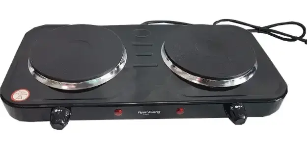 Електроплита дискова 2-конфоркова Rainberg RB-999 2400 Вт - фото 2