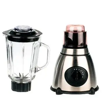 Блендер Henschll HS-9999 кухонний з чашею 1000 Вт 5 швидкостей нержавіюча сталь чорний (HS-9999_761) - фото 3