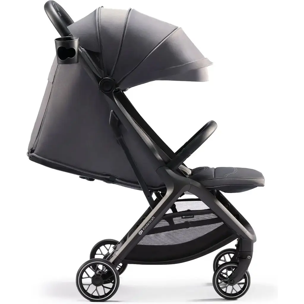 Прогулочная коляска Kinderkraft Nubi 2 Cloudy Grey серая (00-00305181) - фото 3