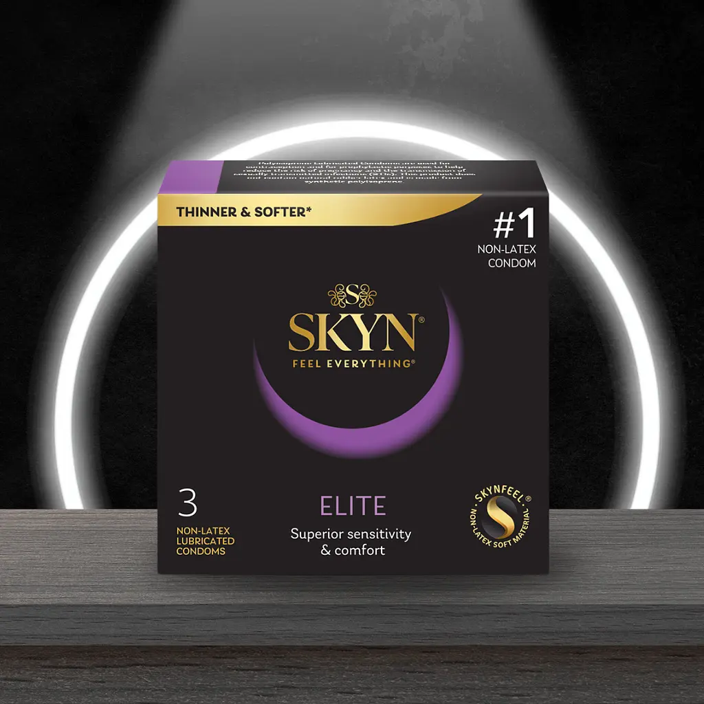 Презервативи SKYN Elite 3 шт. – ультратонкі, без латексу, максимально природні