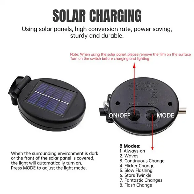 Ліхтар садовий Market Union Дерево на сонячній батареї 81 см (HJ-004) - фото 6