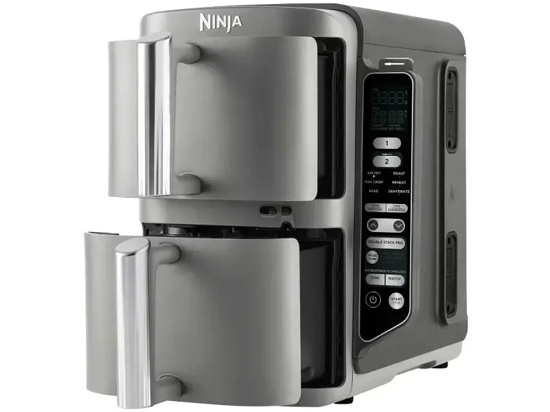 Мультипіч (аерофритюрниця) Ninja Double Stack XL 2-Level Hot Air Fryer with Smart Cook System SL451EU - фото 3