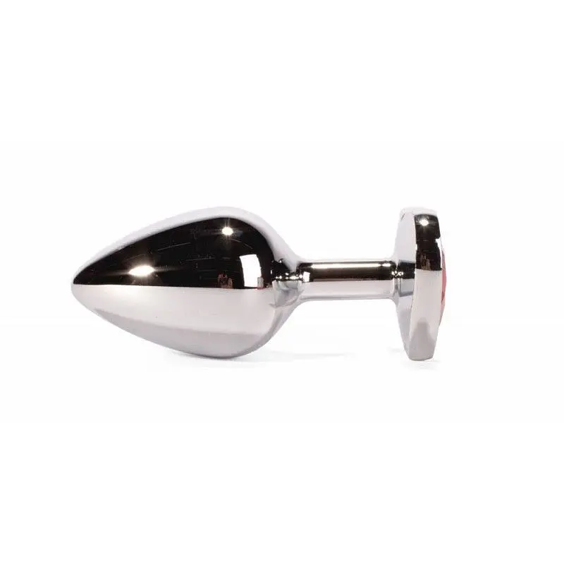 Анальна пробка Secret Shine Red Heart Plug, 7 см (червоний) - фото 3
