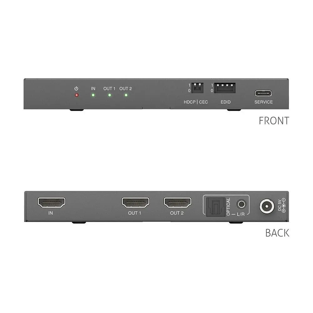 Багатофункціональний HDMI-сплітер 1x2 HDMI 2.1, 8K PURELINK PT-SP-HD12-48G - фото 4
