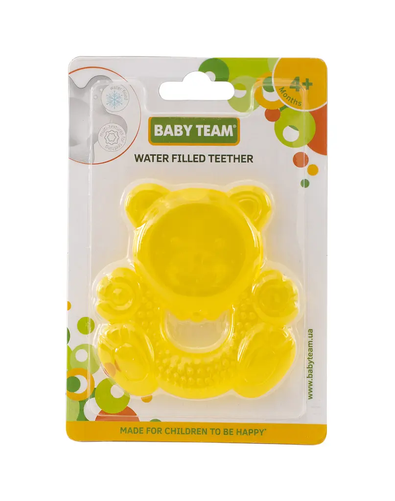 Прорізувач з водою Ведмежатко 4+ Baby team Жовтий - фото 2