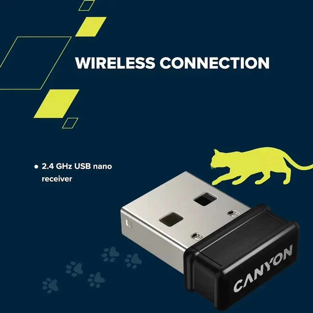 Комплект Canyon HSET-W6 Kitty Edition Wireless UA Violet (CNS-HSETW6VT) - фото 7