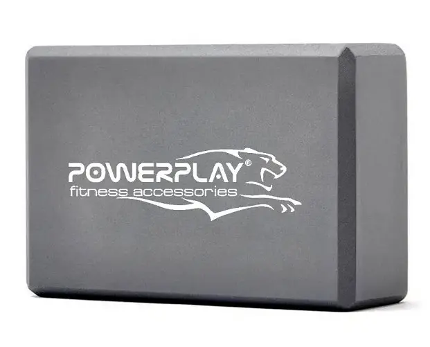 Блок для йоги PowerPlay 4006 Yoga Brick Сірий (PP_4006_Grey_Yoga_Brick) - фото 2