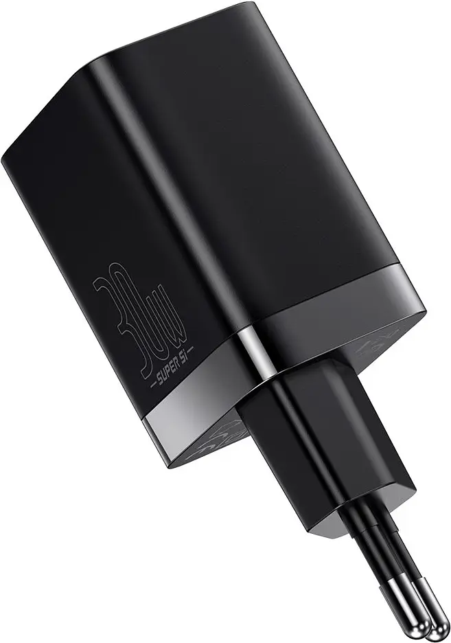 Зарядний пристрій Baseus Super Si Pro Quick Charger C+U 30W EU black (CCSUPP-E01)