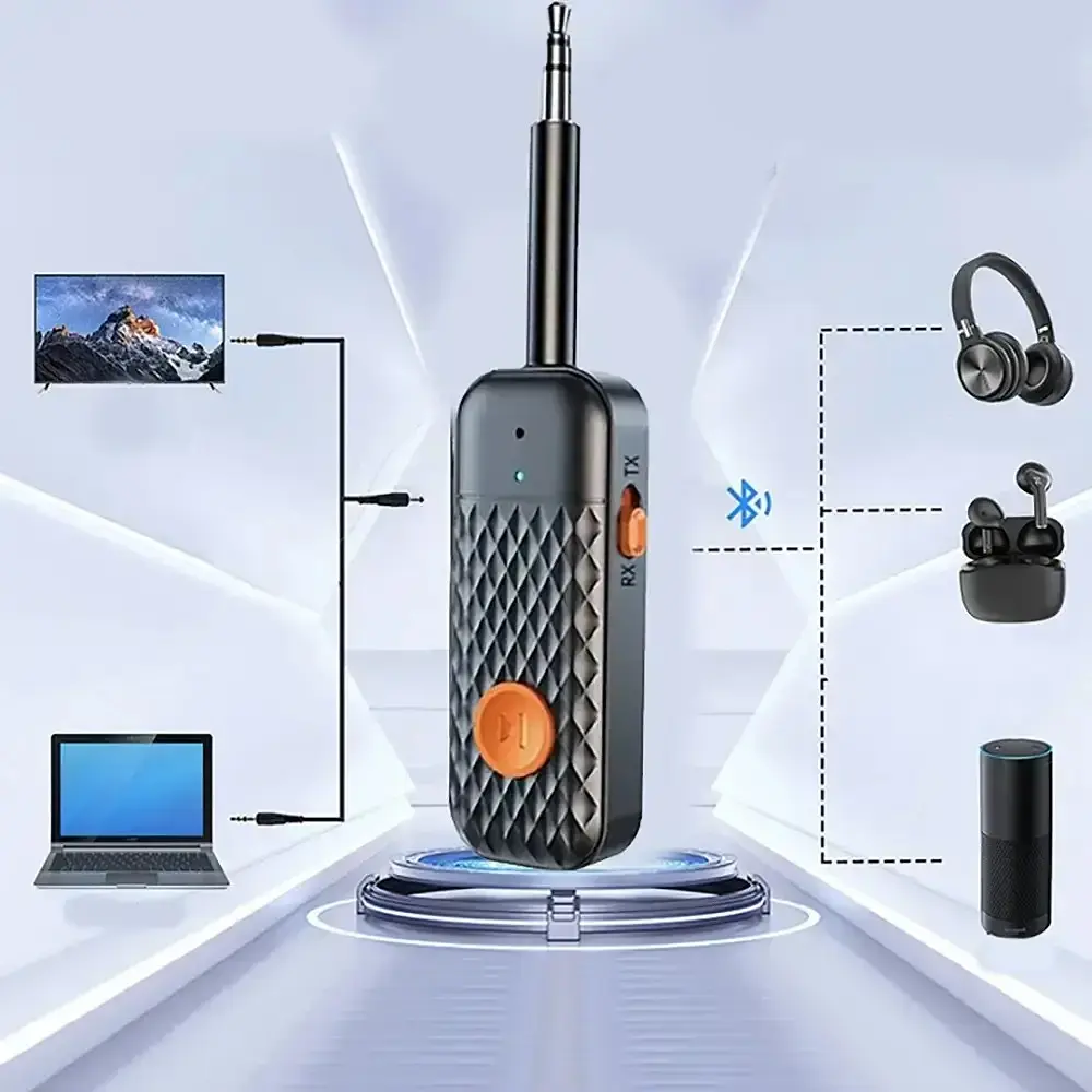 Bluetooth AUX адаптер BT-970 для колонки, навушників та авто до 10м - фото 2