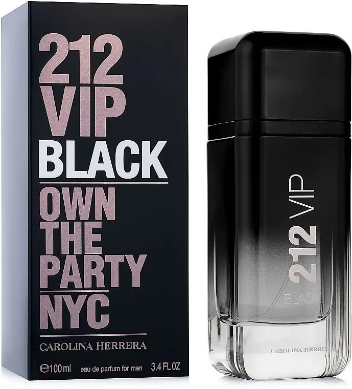 Оригінал Carolina Herrera 212 Vip Black 100 мл Парфумована вода - фото 2
