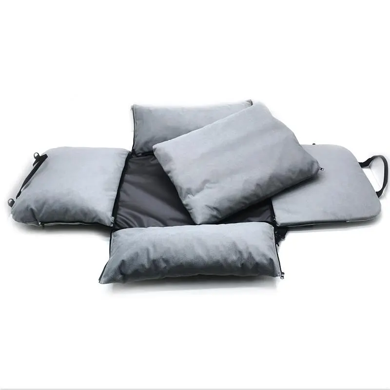 Автокрісло сумка-переноска лежак Zoo-hunt Бліць для котів та малих порід собак 50х60х42 см сіра - фото 7