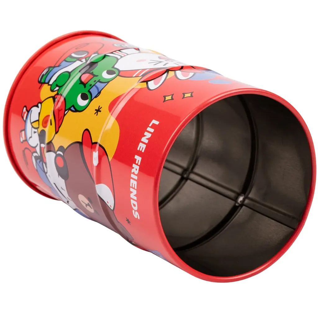 Стакан-підставка бочка Yes Line friends метал 6.5х10.8 см червоний (470504) - фото 2