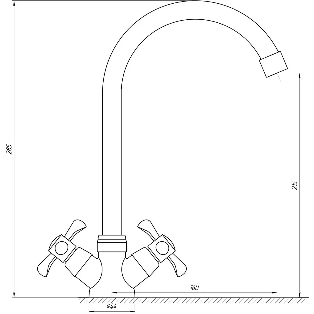 Змішувач для кухні DOMINO DK-H1-2N-GREEN - фото 4