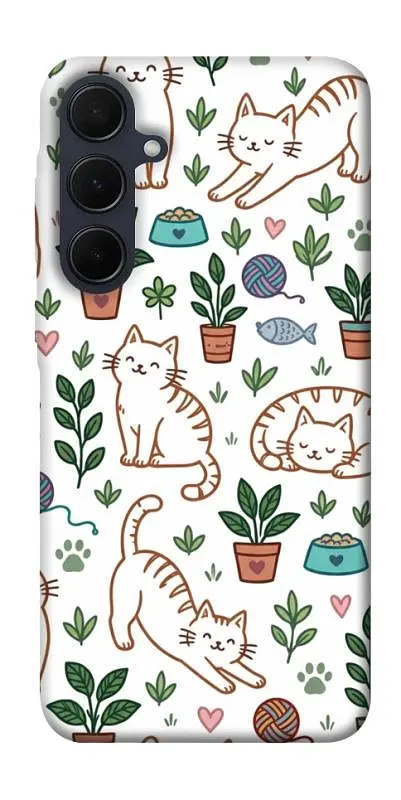 TPU чохол Demsky Cats pattern для Samsung Galaxy A55