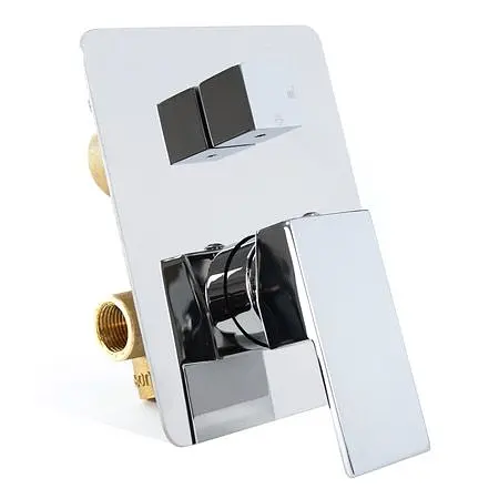 Душова система Rea Rainforce chrome з виливом + BOX прихованого монтажу REA-B0639KPL, Хром - фото 2