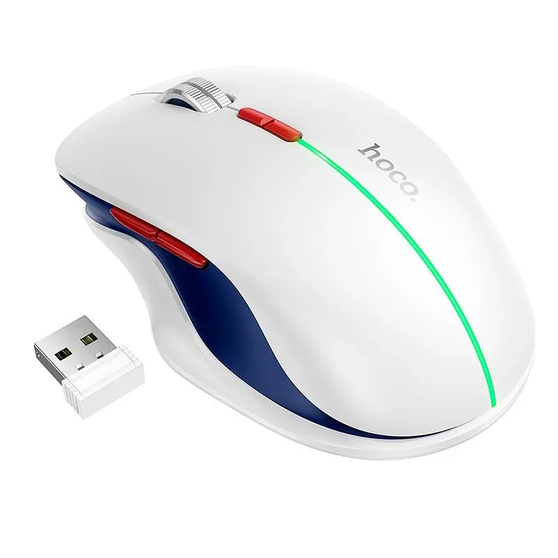 Миша ігрова Hoco GM40 Dixon RGB Dual-Mode (Rechargeable version) BT and 2.4G чорна - фото 3