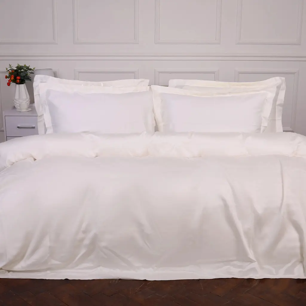 Постільна білизна MirSon Tencel №01 White 175х210 двоспальний (2200009368455)
