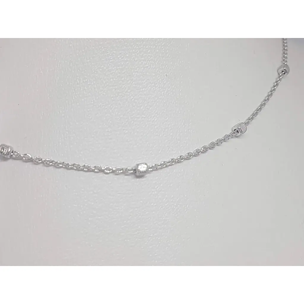 Срібний ланцюжок Аметист Якірне 38053РК 40 - фото 2