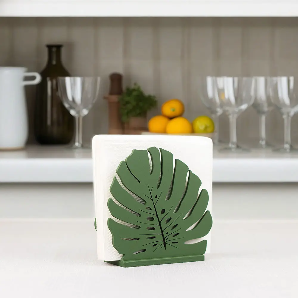 Дерев'яна серветниця VANZA LEAF Monstera lite - фото 6