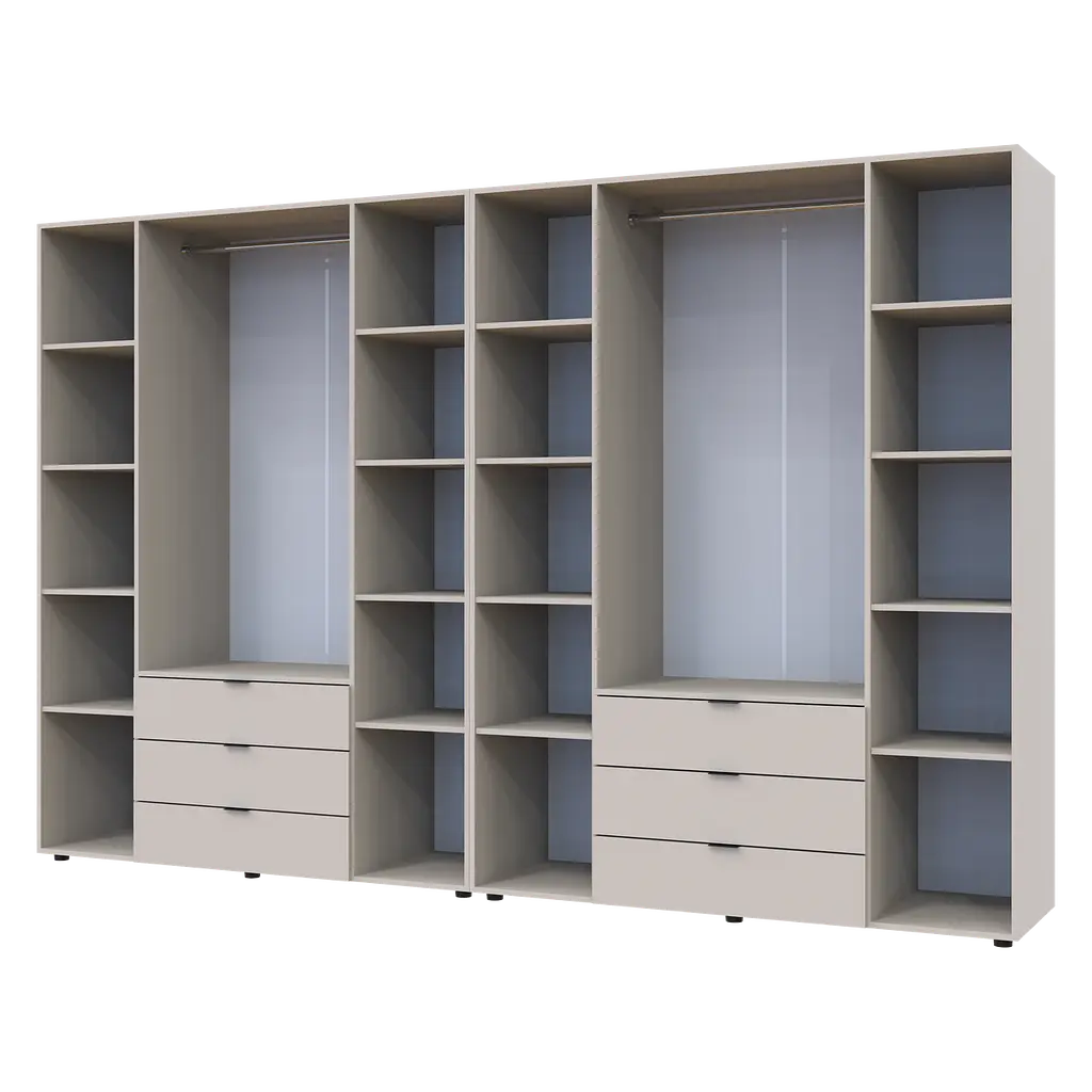 Шафа для одягу Doros Гелар комплект Кашемір 4+4 ДСП 310х49.5х203.4 (80737642) - фото 4