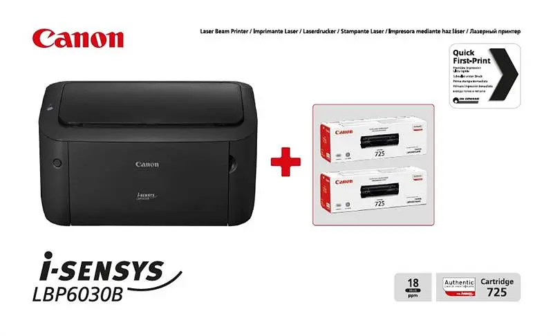 Принтер А4 i-SENSYS LBP6030B (бандл з 2 картриджами) Canon teh0014835 - фото 8