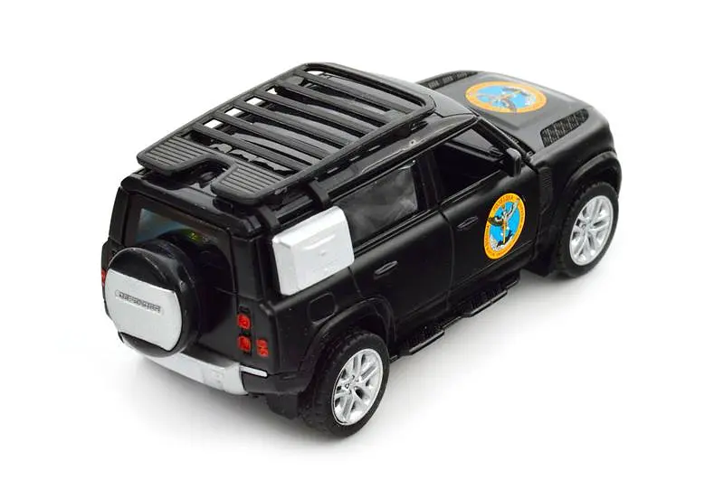 Іграшкова машинка позашляховик Land Rover Defender 110 Шеврони Героїв ГУР МО TechnoDrive - фото 5