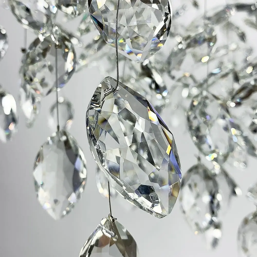 Изысканная серебряная люстра DIAMINA с хрустальными камнями Ø 80 см | Ст. 33007-760 CH | Line F - фото 2