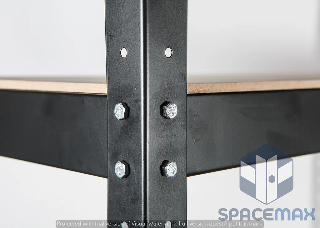 Стелаж металевий 100×40×40 оцинкований пофарбований самозбірний SPACEMAX - фото 4