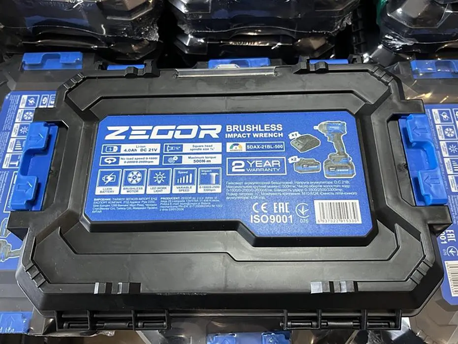 Гайковерт ударний акумуляторний Zegor SDAX-21BL-500 21V Advanced 2 батареї безщітковий двигун/реверс/з підсвічуванням - фото 10