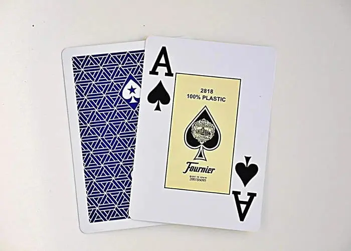 Карты игральные Fournier EPT 100% Plastic Jumbo Index (blue) (10018440) - фото 3