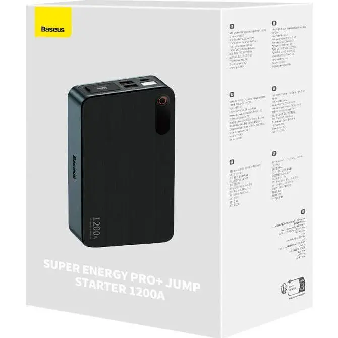 Пускозарядное устройство Baseus Super Energy Pro+ 1200A Car Jump Starter Black [C00245700111-00] - фото 8