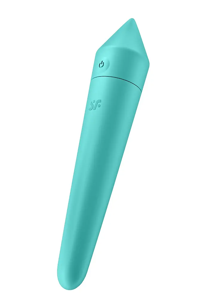 Вібратор Satisfyer Ultra Power Bullet 8 Turquoise Віброкуль, для клітора, 13.6х2.6 см блакитний - фото 3