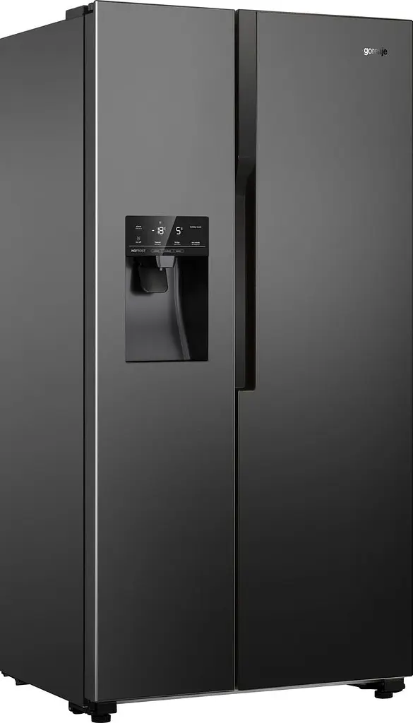 Холодильник Gorenje SBS 179x68x91см 2 двери Х- 368 л М- 167 л A++ NF Plus Инвертор диспенсер дисплей черный (NRS9EVB) - фото 2