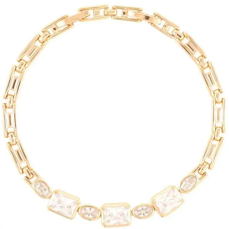 Браслет XUPING Позолота 18K «Вставка з фіанітами» довжина з замком 17.5,19.5см х 4мм (252016)