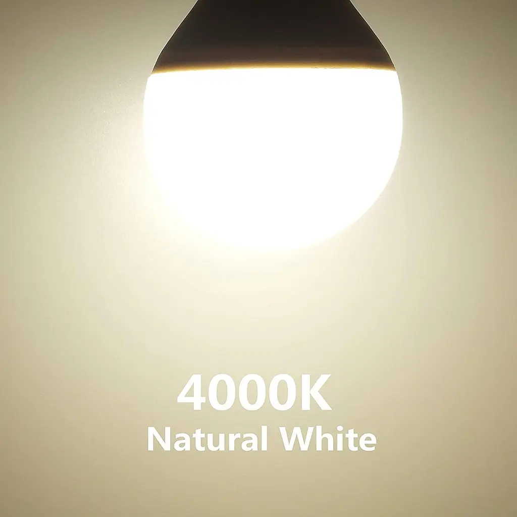 Aiwode 5.5W E14 светодиодные лампочки, натуральный белый 4000K, эквивалент 40 Вт галогеновая лампа - фото 2