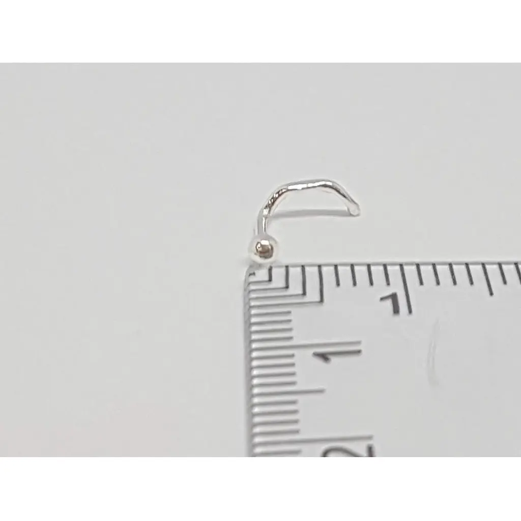 Серебряная серьга-пирсинг в нос Dear. 1004С - фото 2