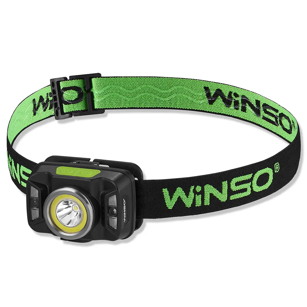 Ліхтар налобний Winso 330Lm, 5W CREE XTE+COB, 1800mAh, з сенсором білий/червоний(750720)
