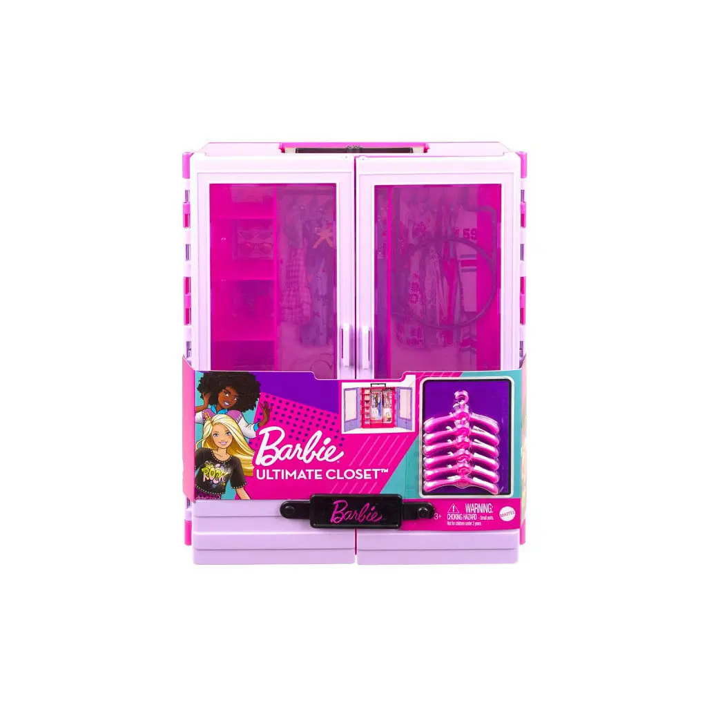 Игровой набор Barbie Сиреневый шкаф для одежды (HJL65) - фото 5