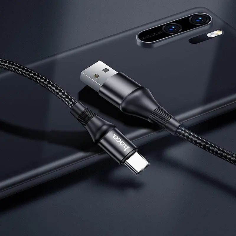 Кабель Hoco X50 Excellent charging data cable for Type-C Чорний - фото 2