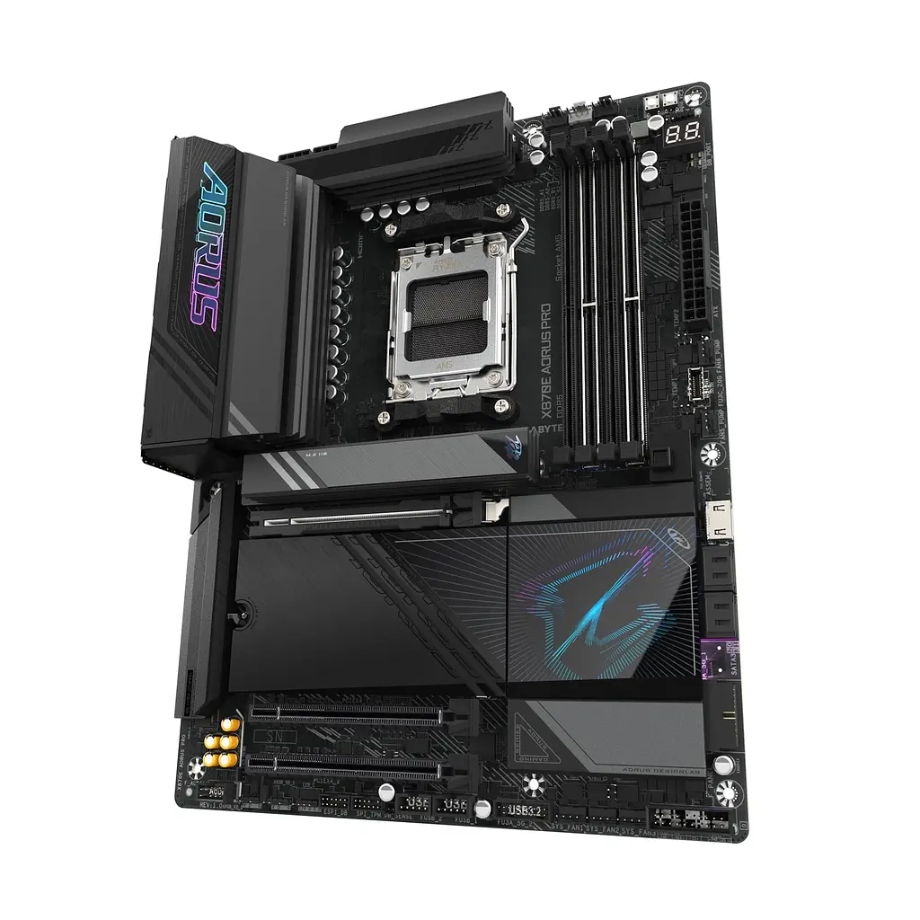 Материнская плата X870 AORUS PRO sAM5 X870 4xDDR5 M.2 HDMI DP Wi-Fi BT ATX Gigabyte teh0018996 - фото 4