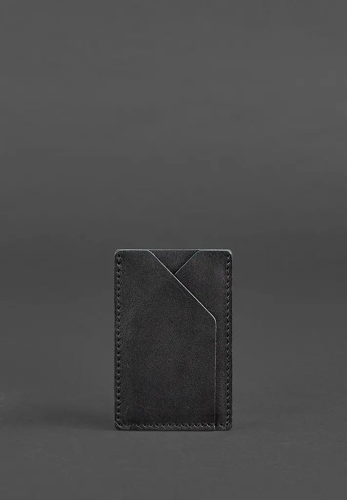 Кожаный кард-кейс 8.0 черный - фото 2