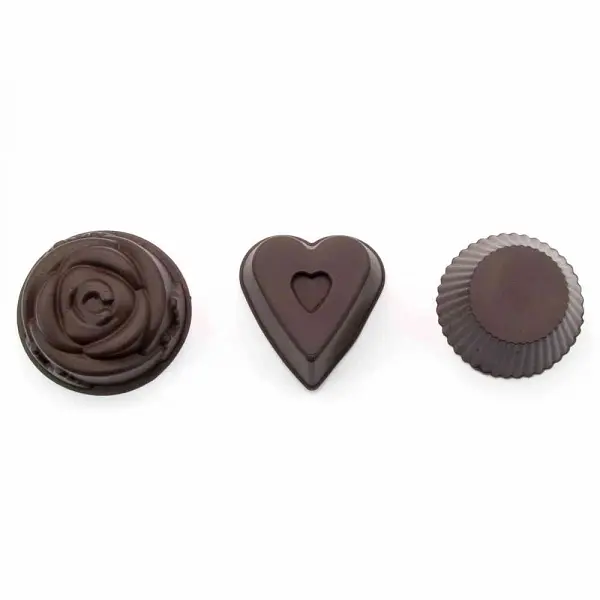 Набір форм для випічки мафінів фігурних силікон Lessner Chef Choco на 6 шт (10274) - фото 2