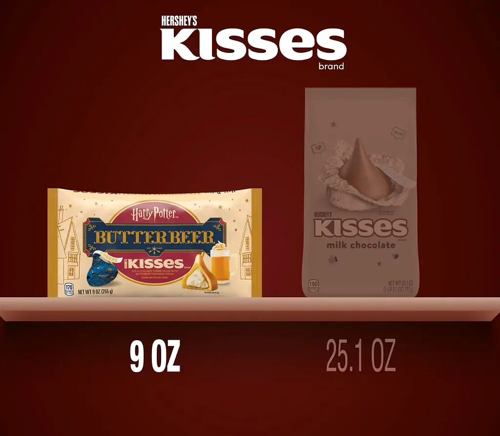 Шоколадні цукерки Hershey's Kisses Harry Potter Butterbeer Flavored Easter Candy 255г - фото 8